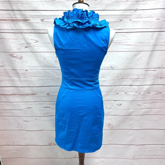 Ted Baker Blue Ruffle Dress - Picture 5 of 10